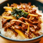 Beef Donburi with Shiso Garlic Soy Sauce Recipe (Ready in 30 Minutes)