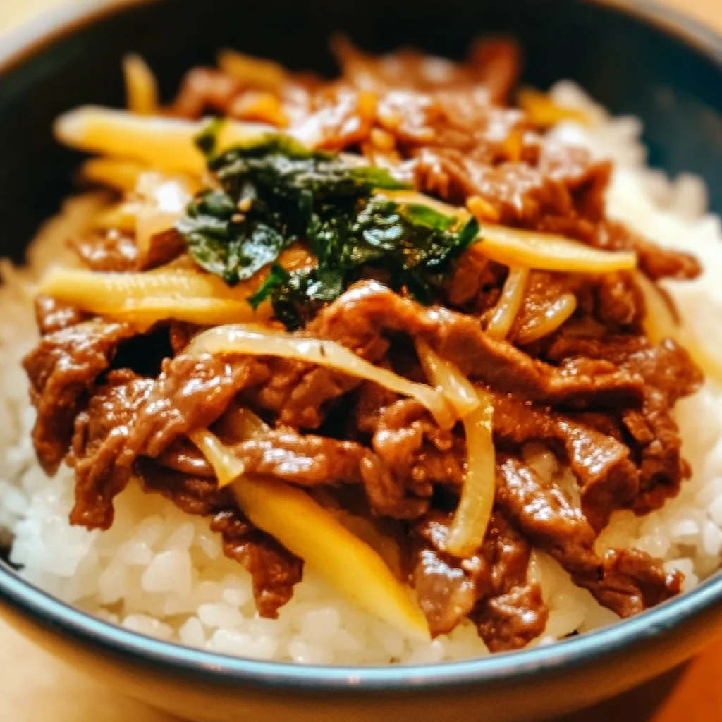 Beef Donburi with Shiso Garlic Soy Sauce Recipe (Ready in 30 Minutes)