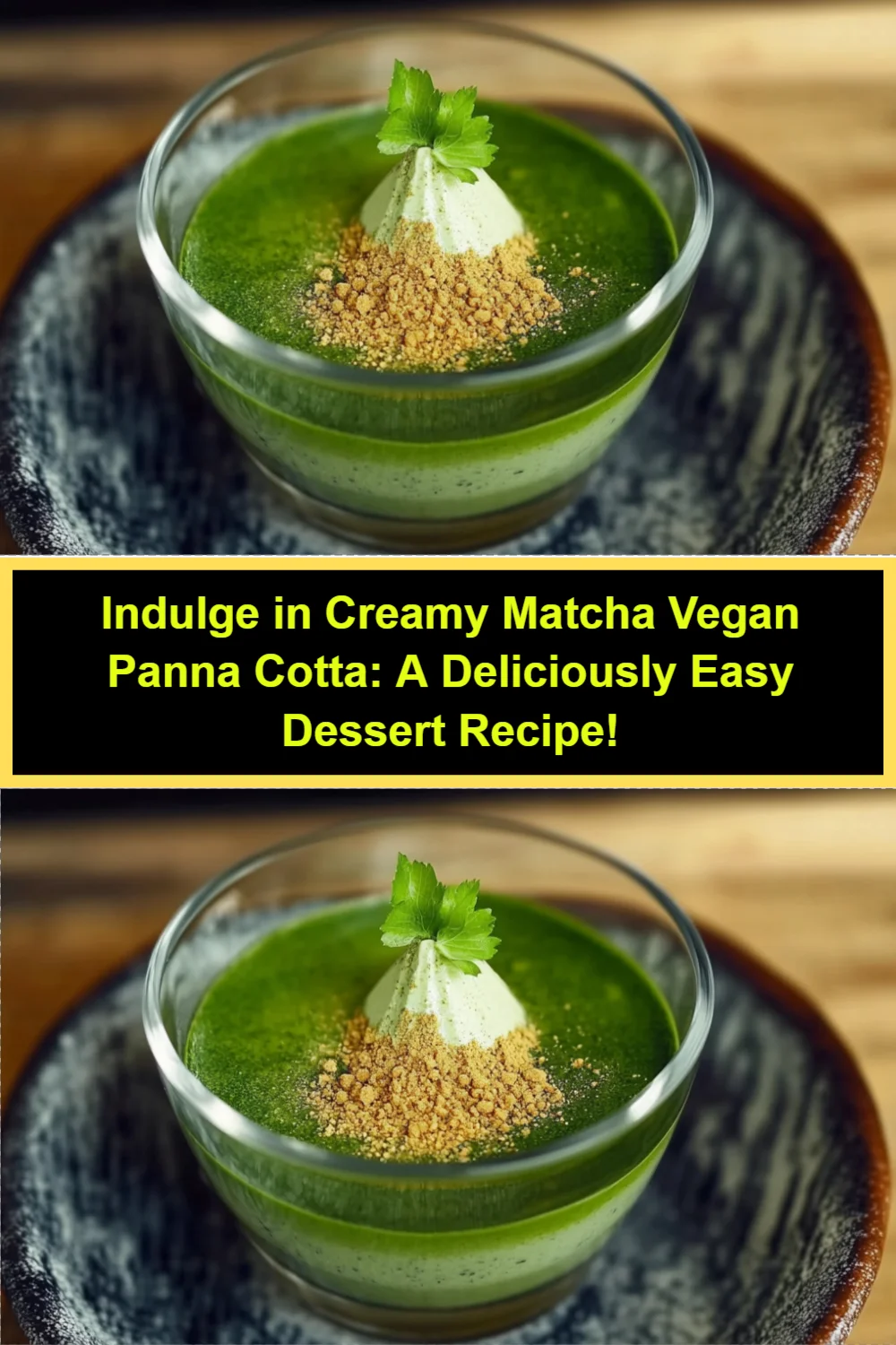 Indulge in Creamy Matcha Vegan Panna Cotta: A Deliciously Easy Dessert Recipe!