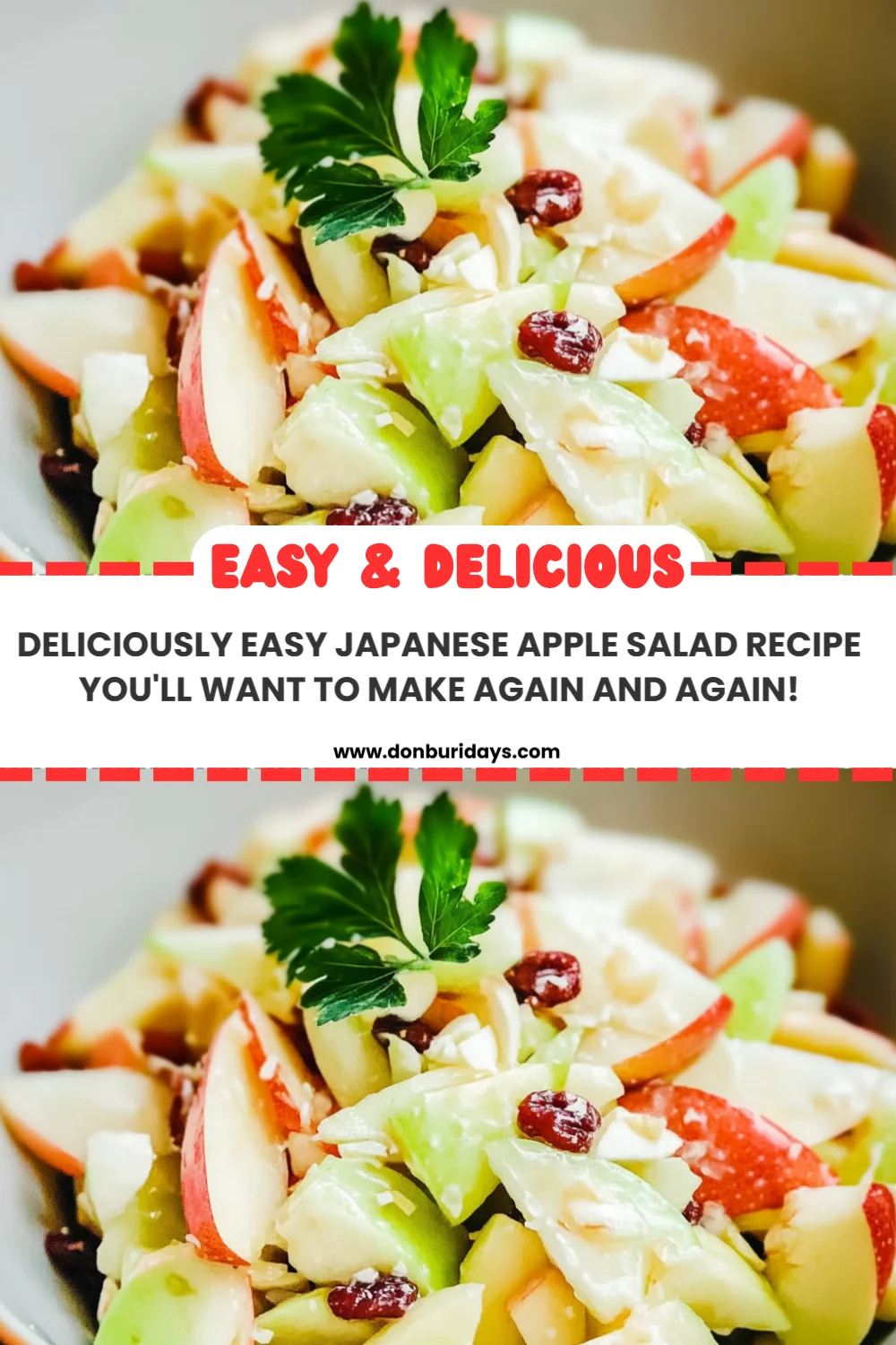 Deliciously Easy Japanese Apple Salad Recipe You'll Want to Make Again and Again!