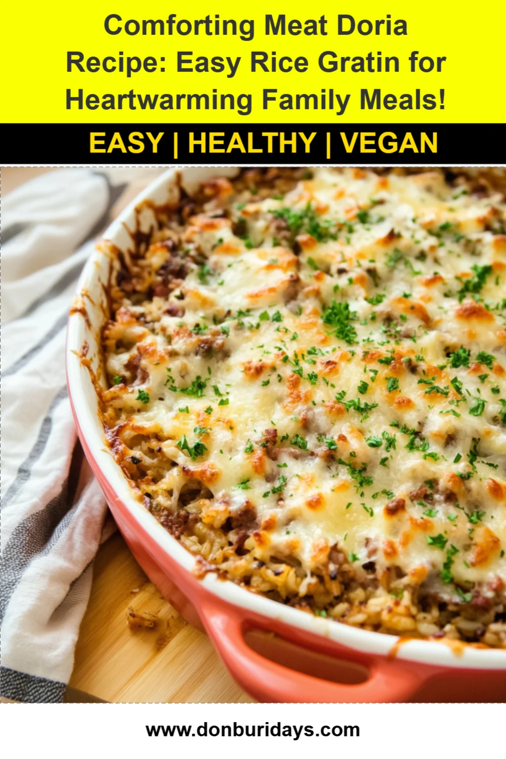 Comforting Meat Doria Recipe: Easy Rice Gratin for Heartwarming Family Meals!