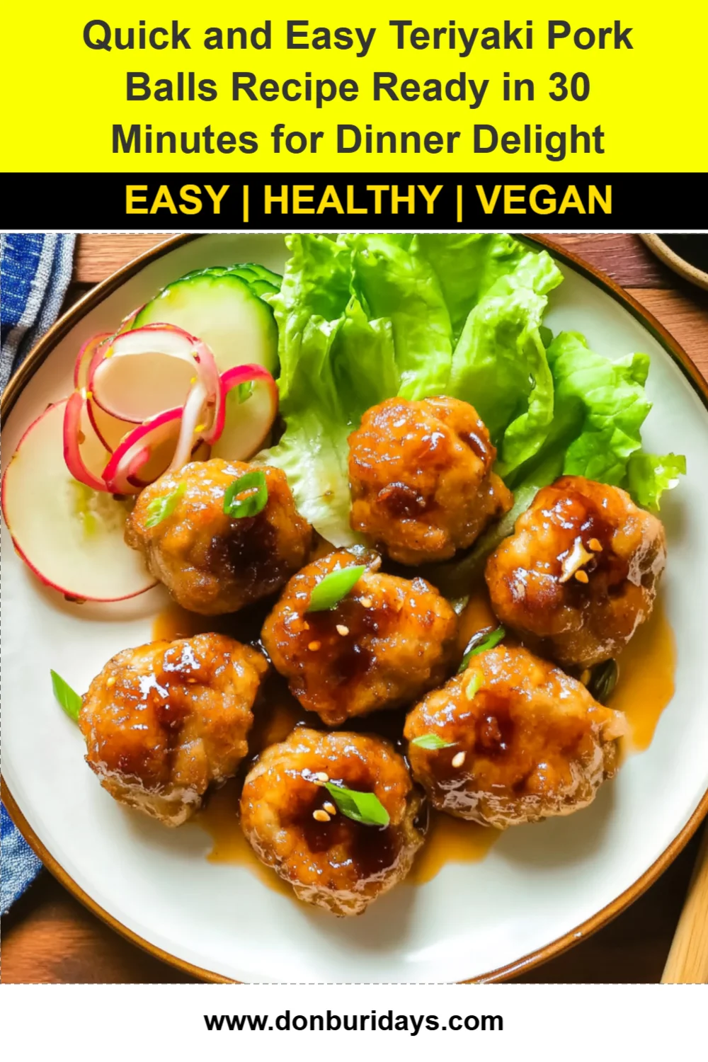 Quick and Easy Teriyaki Pork Balls Recipe Ready in 30 Minutes for Dinner Delight