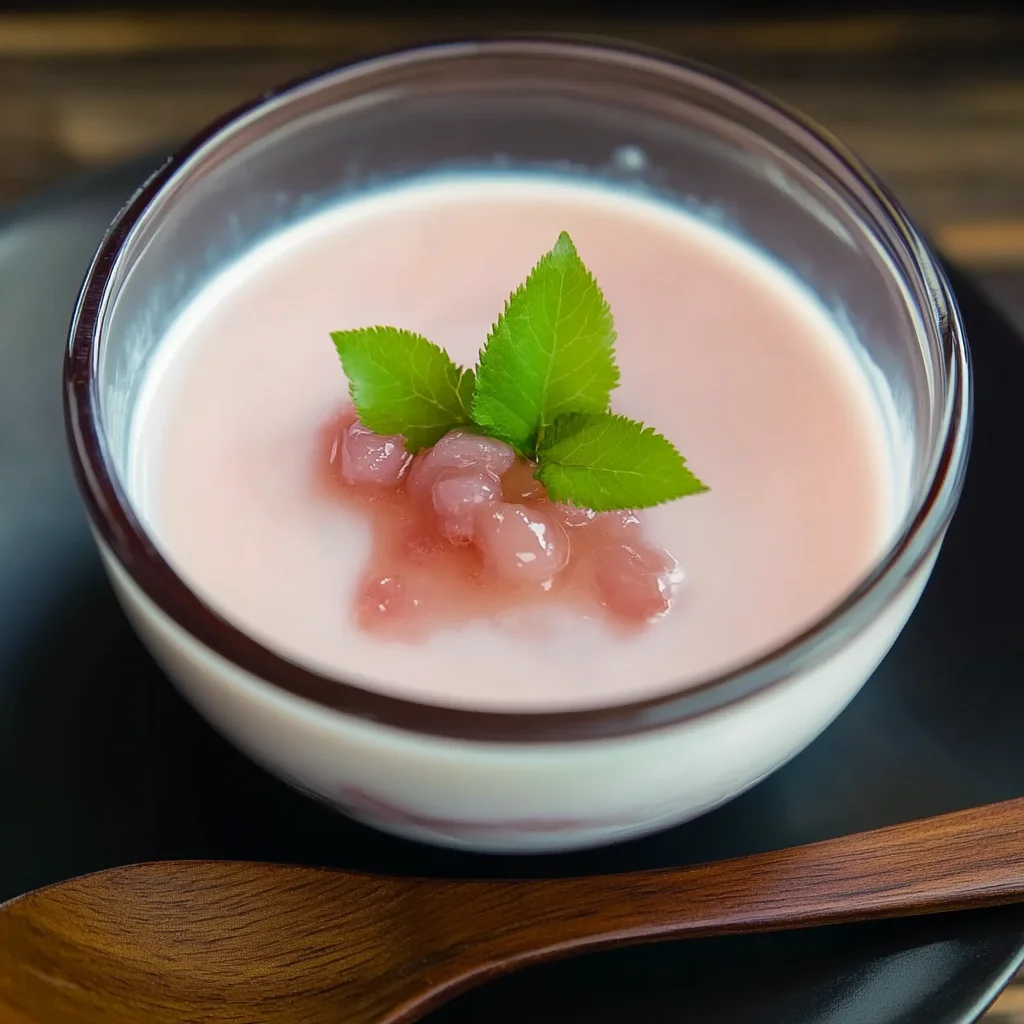 Delightful Cherry Blossom Milk Pudding Recipe