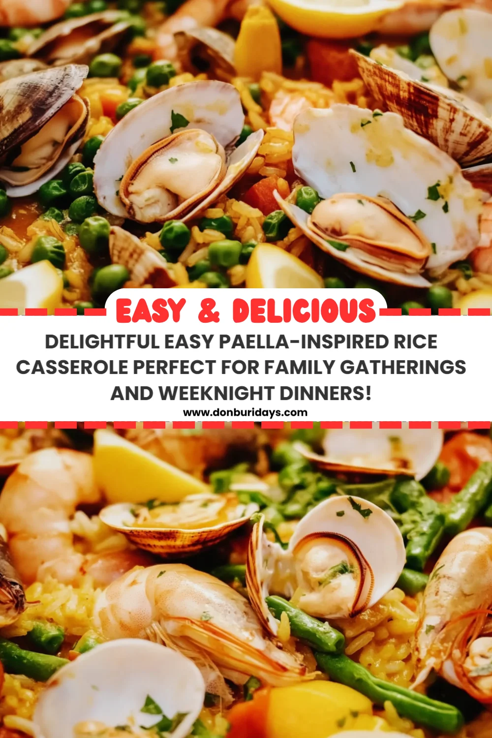 Delightful Easy Paella-Inspired Rice Casserole Perfect for Family Gatherings and Weeknight Dinners!
