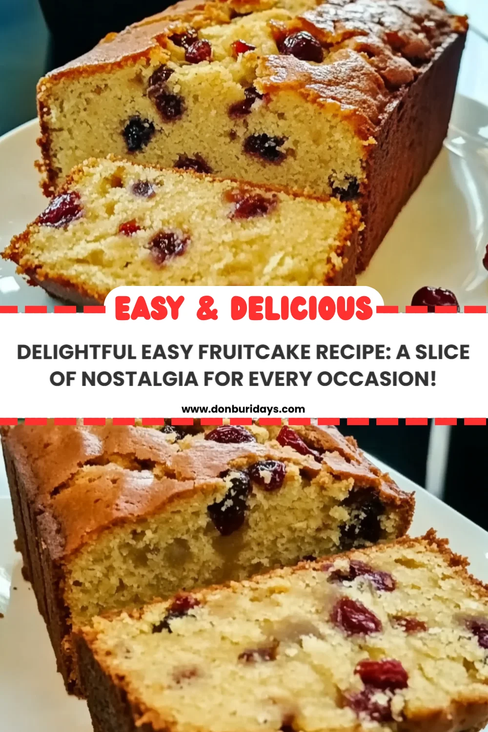 Delightful Easy Fruitcake Recipe: A Slice of Nostalgia for Every Occasion!