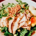 Pork Shabu Salad with Ponzu Dressing and Egg Drop Soup Recipe