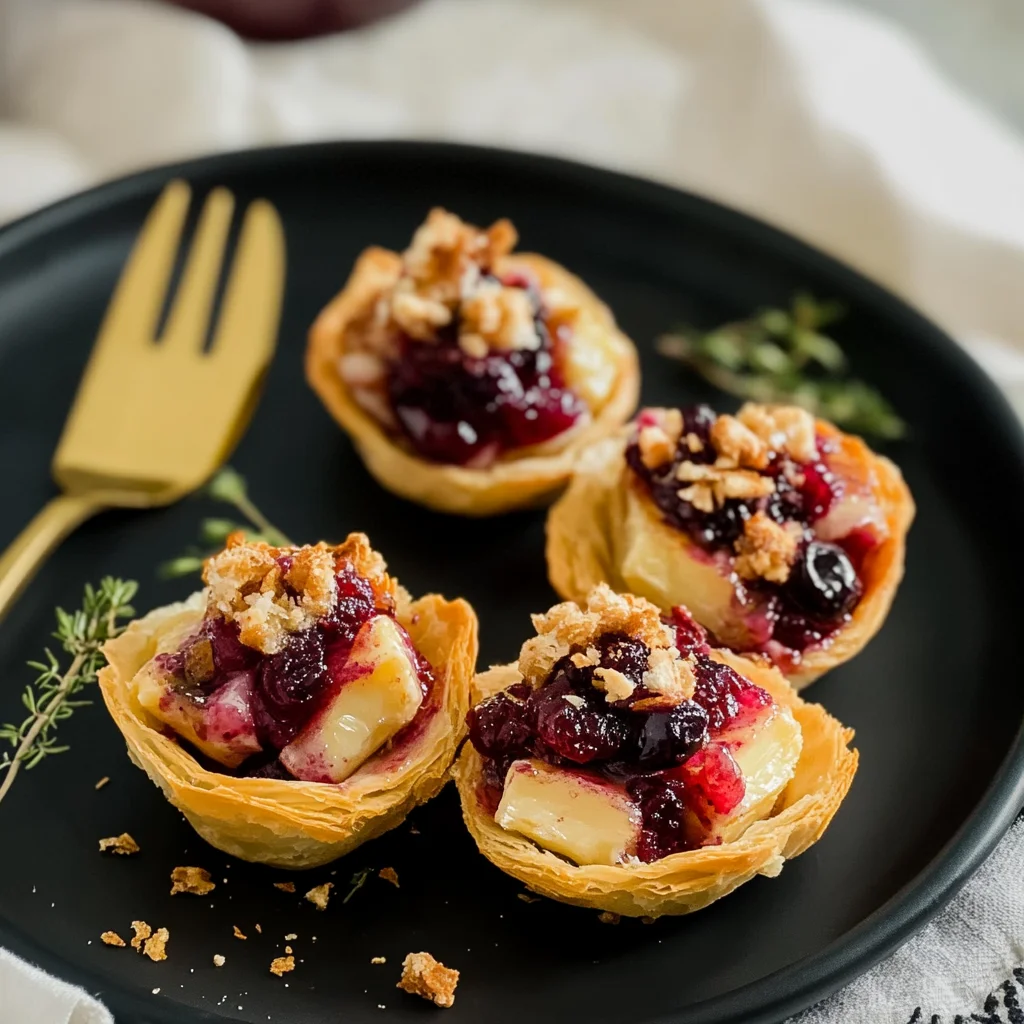Delicious Cranberry Brie Bites Recipe