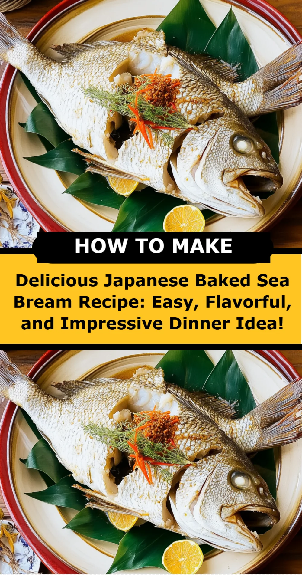 Delicious Japanese Baked Sea Bream Recipe: Easy, Flavorful, and Impressive Dinner Idea!