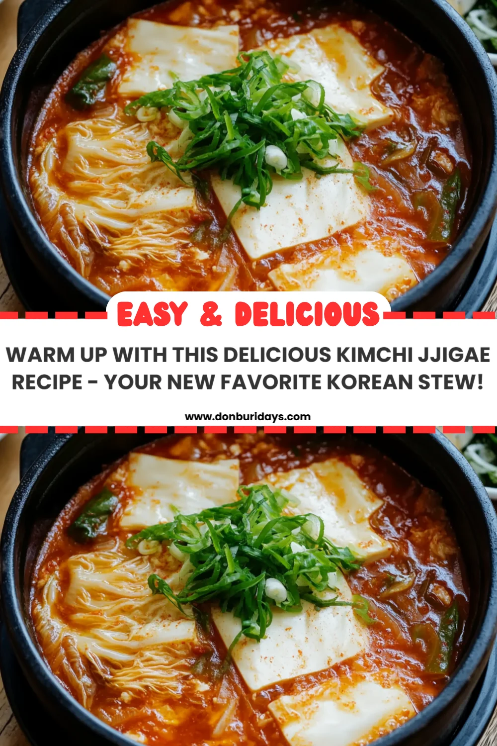 Warm Up with This Delicious Kimchi Jjigae Recipe - Your New Favorite Korean Stew!
