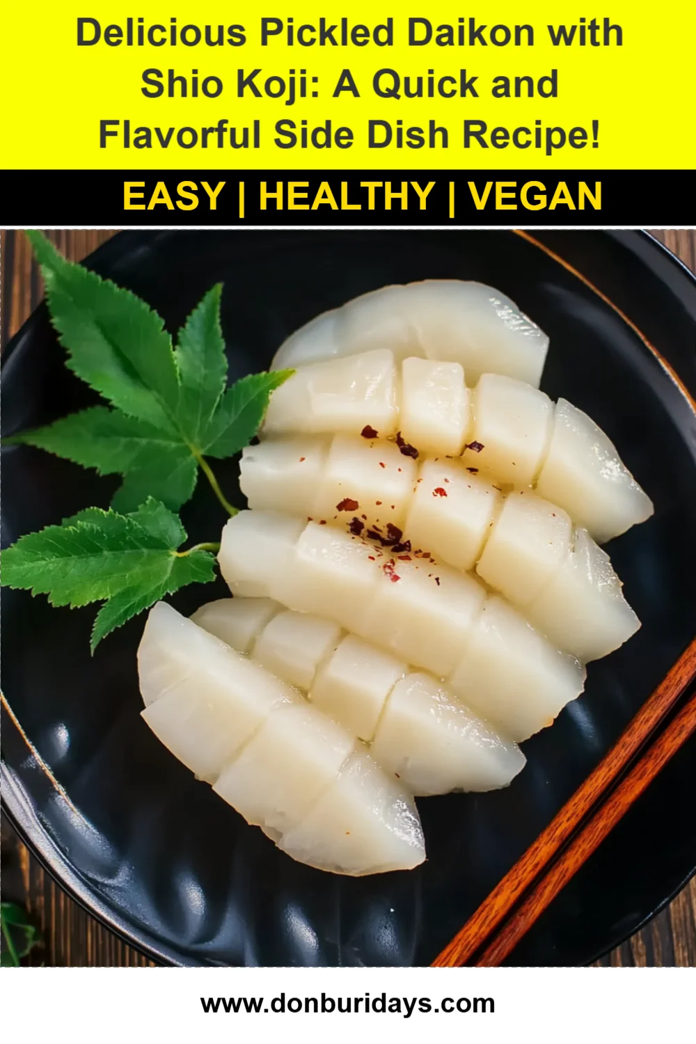Delicious Pickled Daikon with Shio Koji: A Quick and Flavorful Side Dish Recipe!