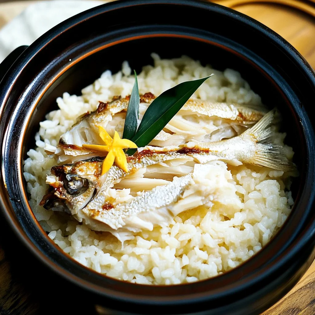 Delicious Tai Meshi with Leftover Baked Sea Bream Recipe
