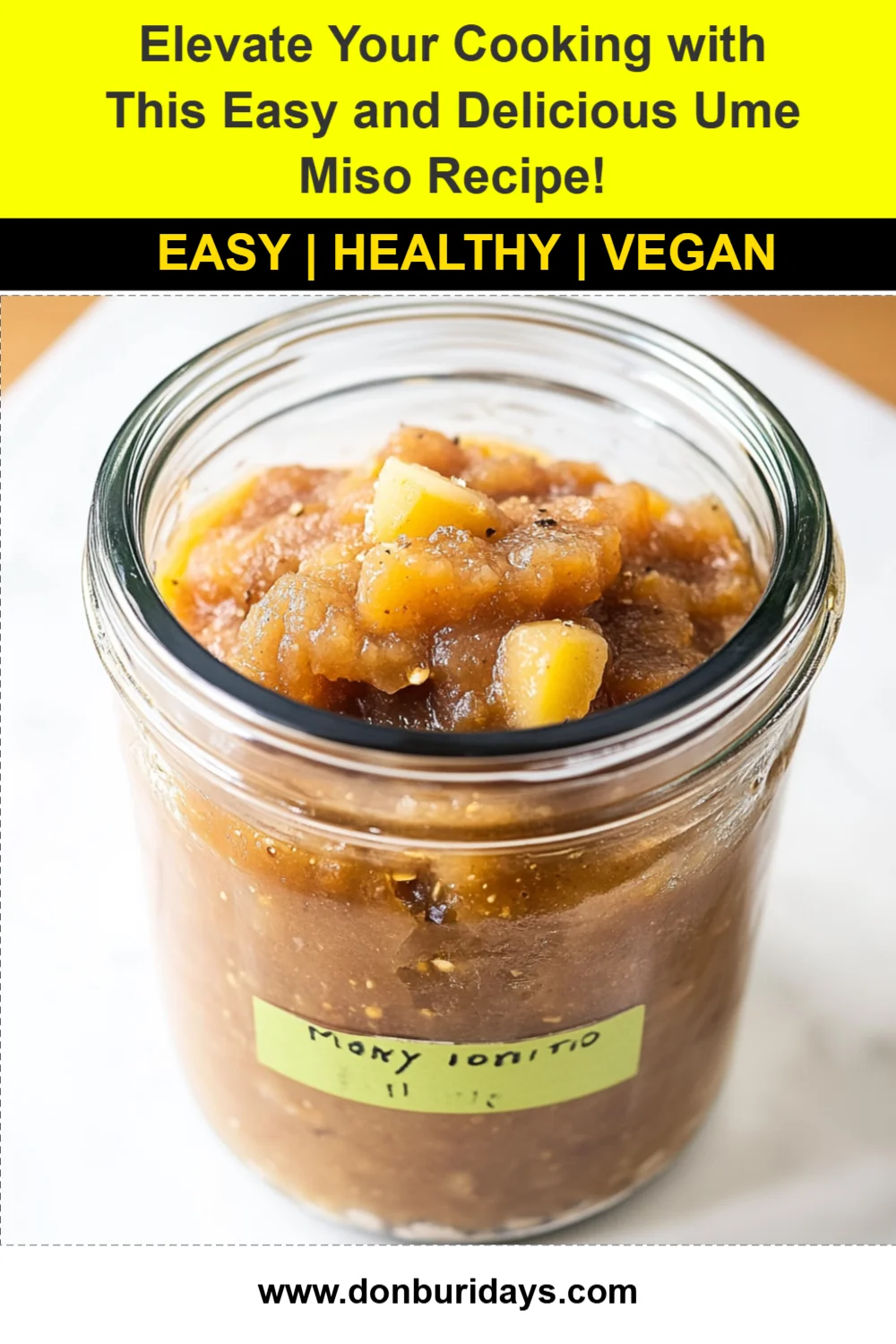 Elevate Your Cooking with This Easy and Delicious Ume Miso Recipe!