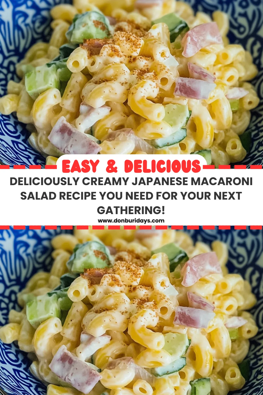 Deliciously Creamy Japanese Macaroni Salad Recipe You Need for Your Next Gathering!