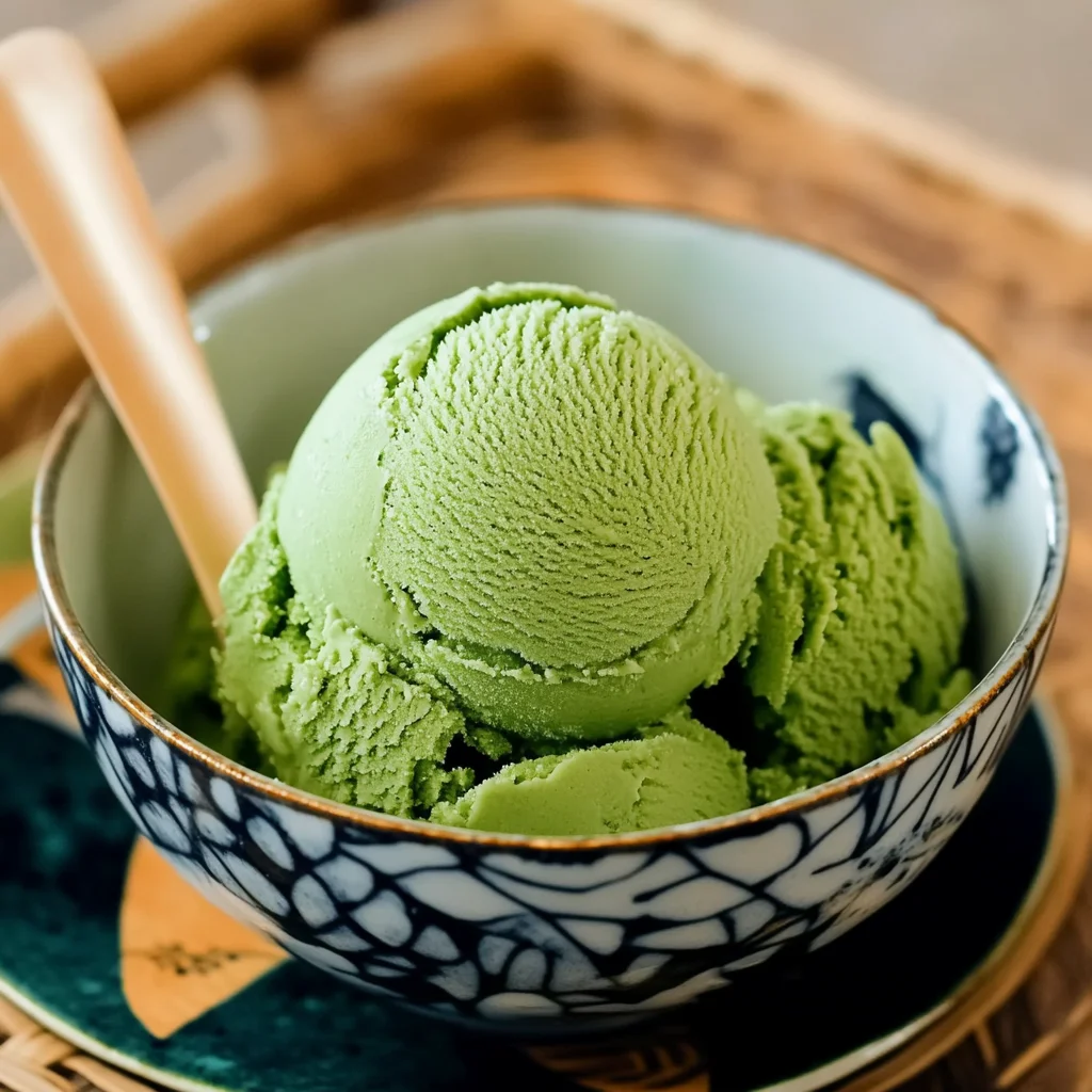 Deliciously Creamy Matcha Ice Cream Recipe