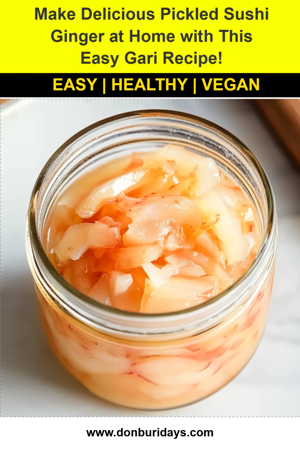 Make Delicious Pickled Sushi Ginger at Home with This Easy Gari Recipe!