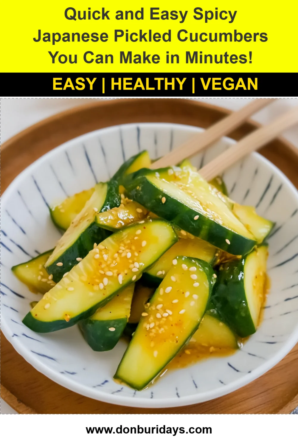 Quick and Easy Spicy Japanese Pickled Cucumbers You Can Make in Minutes!