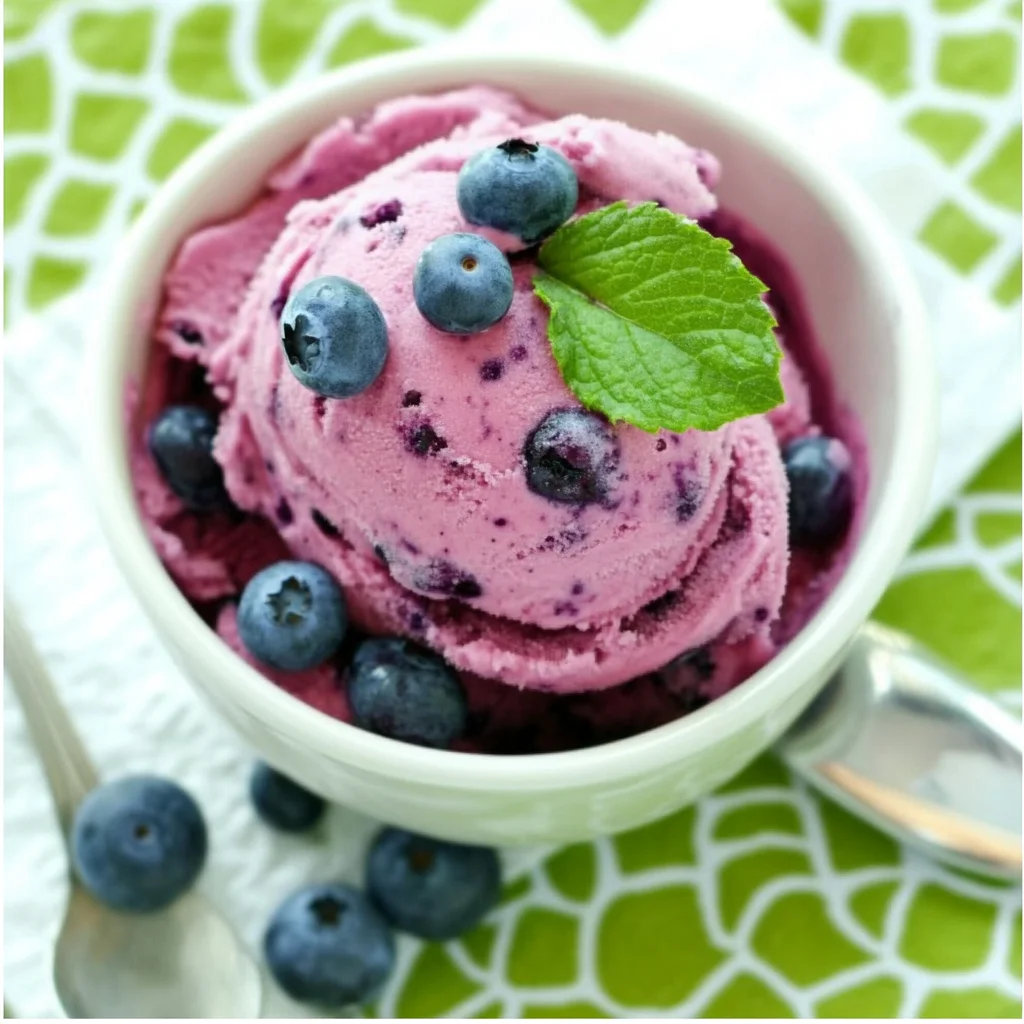 Delicious Blueberry Frozen Yogurt Recipe (Ready in 20 Minutes!)