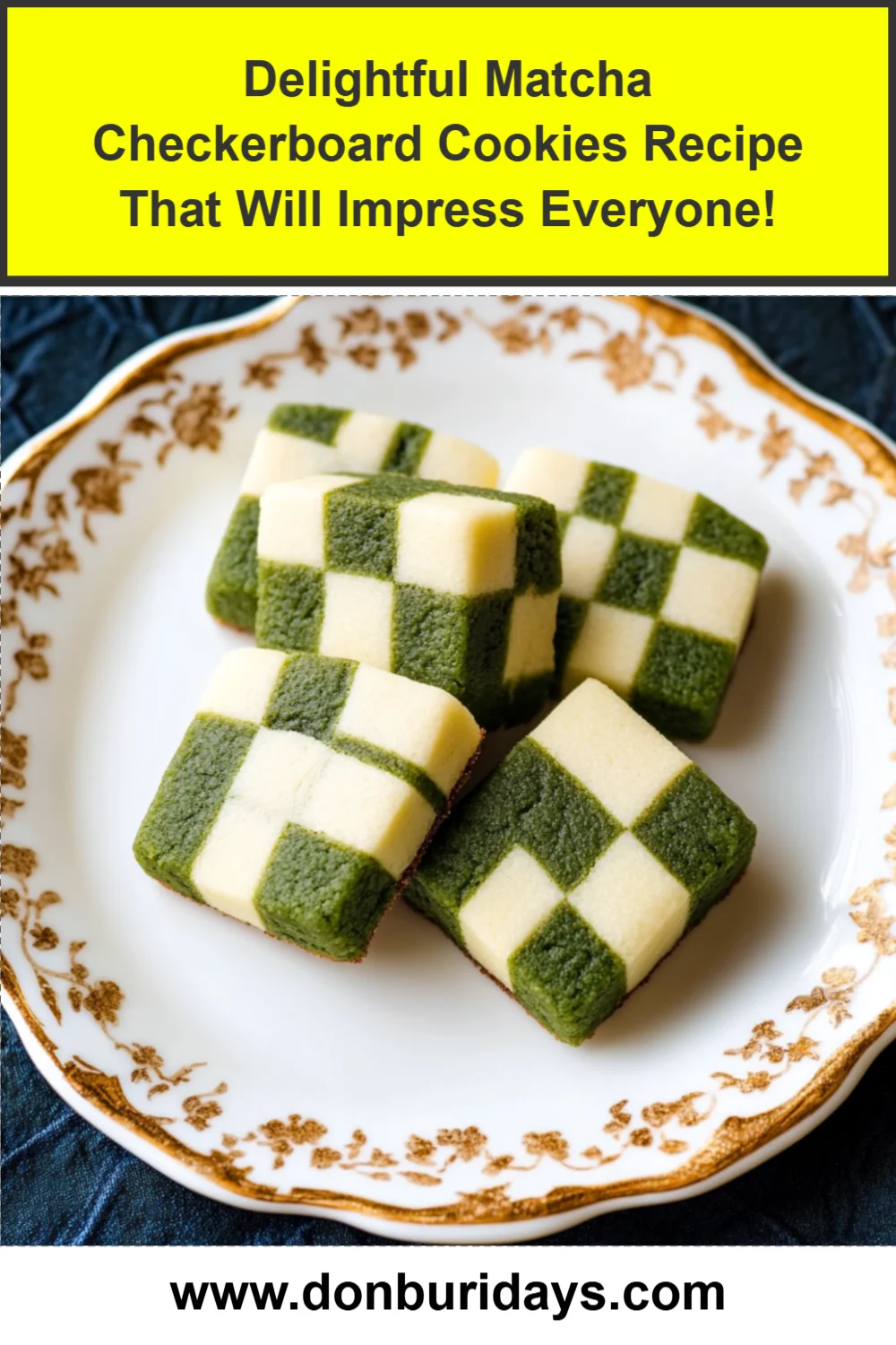 Delightful Matcha Checkerboard Cookies Recipe That Will Impress Everyone!