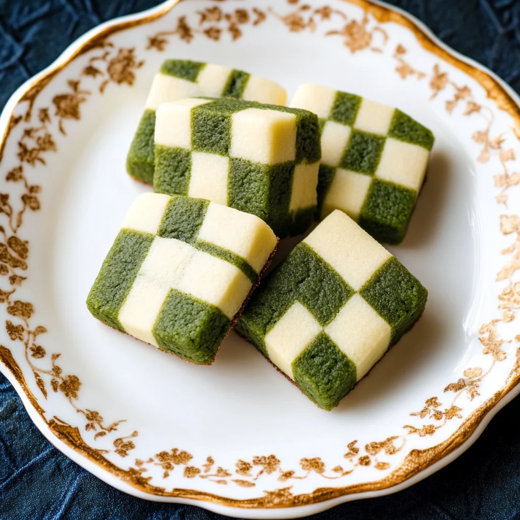 Delightful Matcha Checkerboard Cookies Recipe