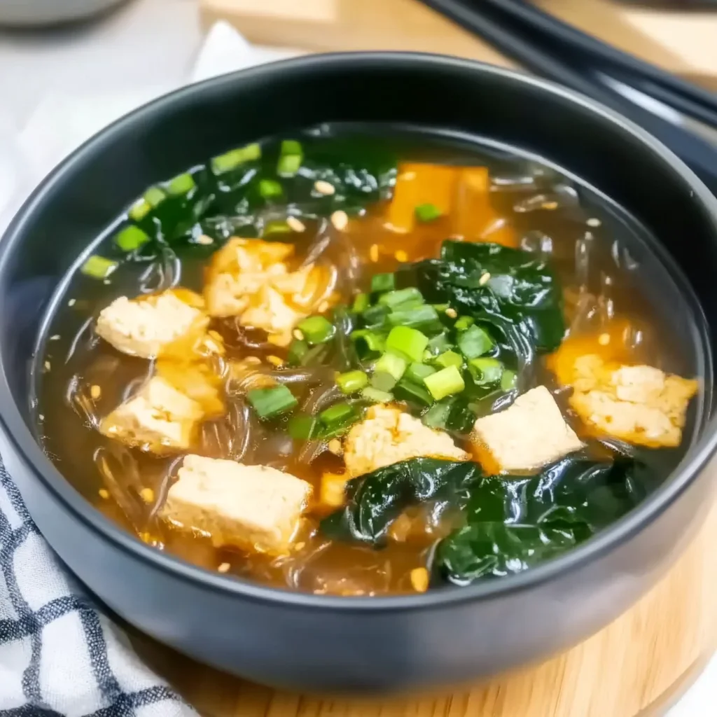 Japanese Glass Noodle Soup Recipe (Harusame Soup)