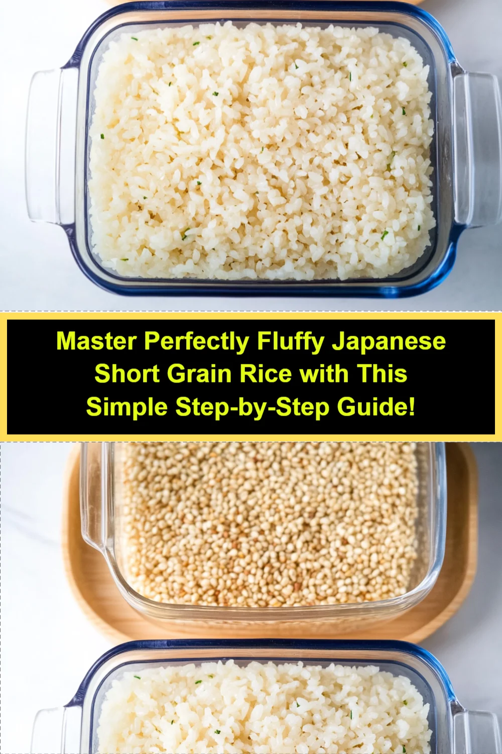 Master Perfectly Fluffy Japanese Short Grain Rice with This Simple Step-by-Step Guide!