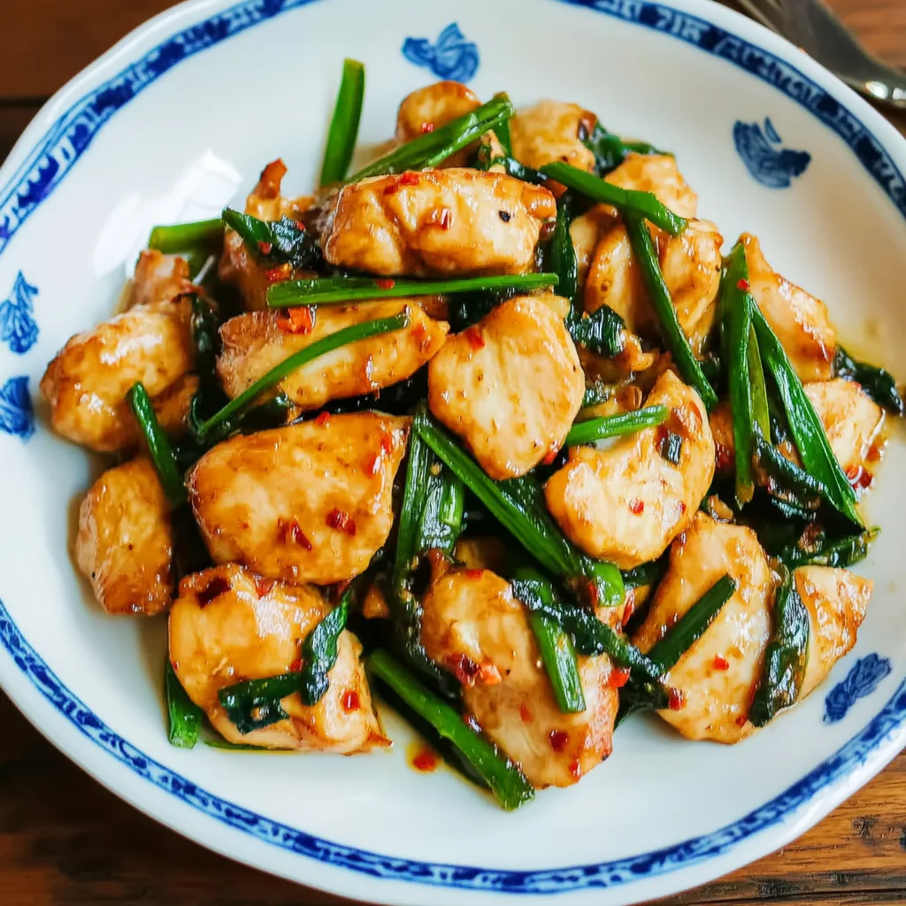 Quick Chicken Stir-Fry with Garlic Chives Recipe