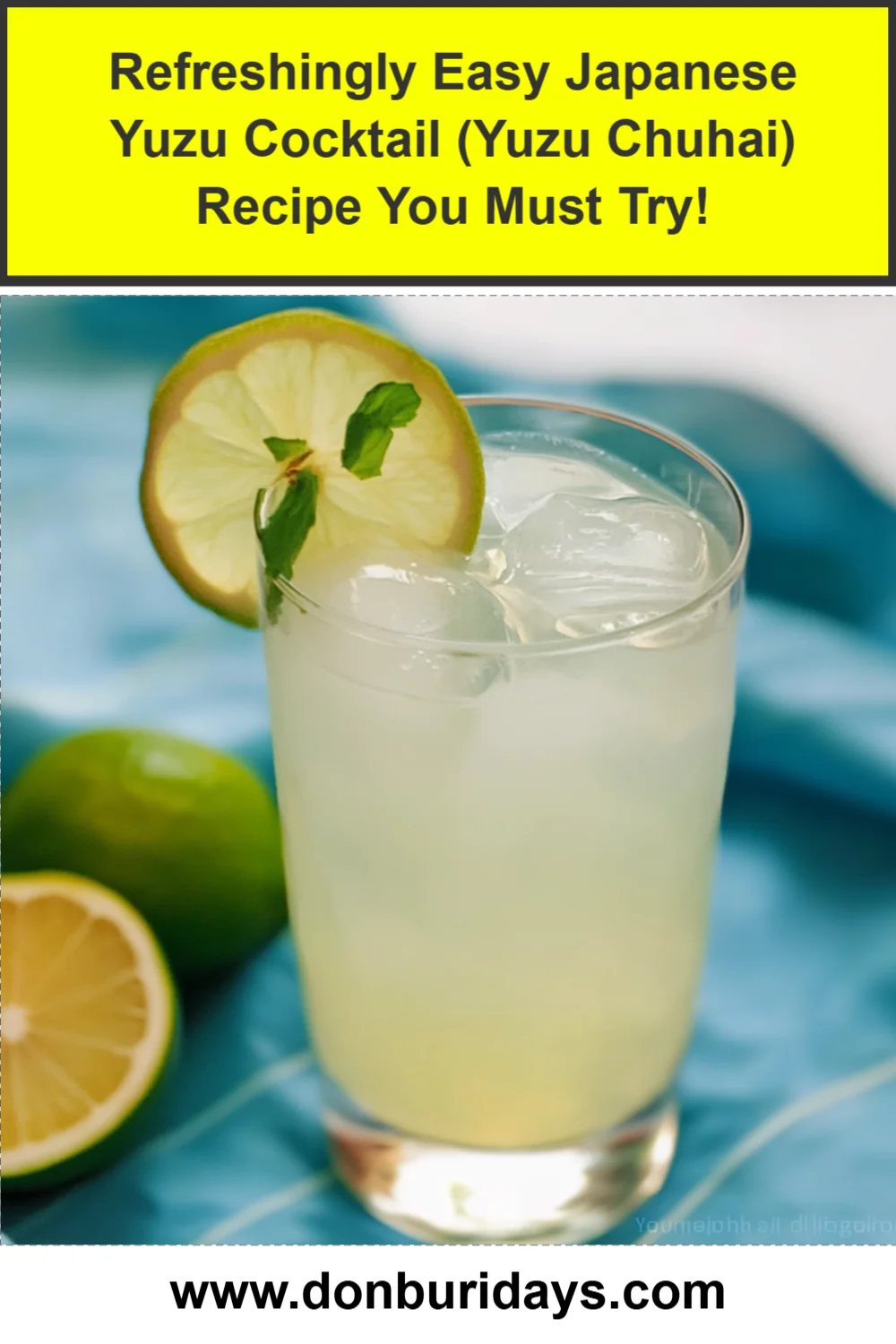 Refreshingly Easy Japanese Yuzu Cocktail (Yuzu Chuhai) Recipe You Must Try!