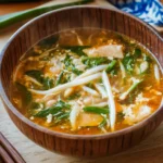 Spicy Pork and Bean Sprout Miso Soup Recipe